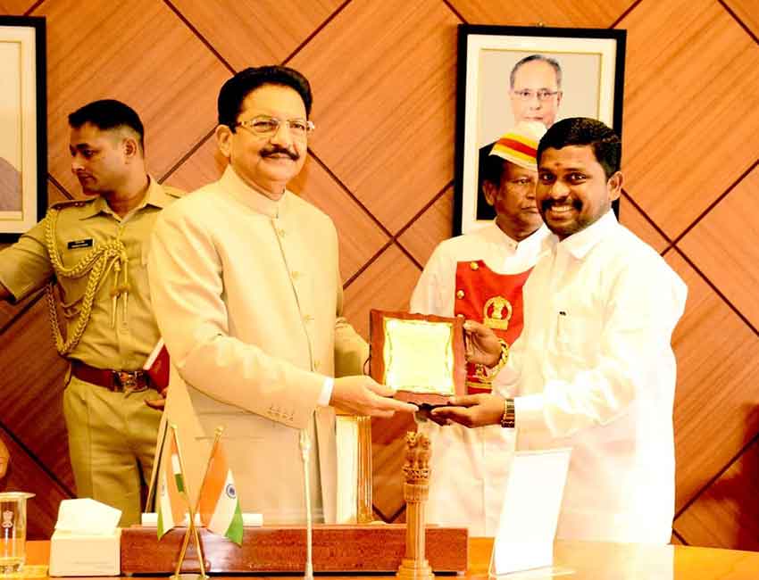 SOCIAL DEVELOPMENT ACHIEVEMENT AWARD FROM HON'BLE GOVERNOR OF TAMILNADU CH.VIDHYASAGAR RAO