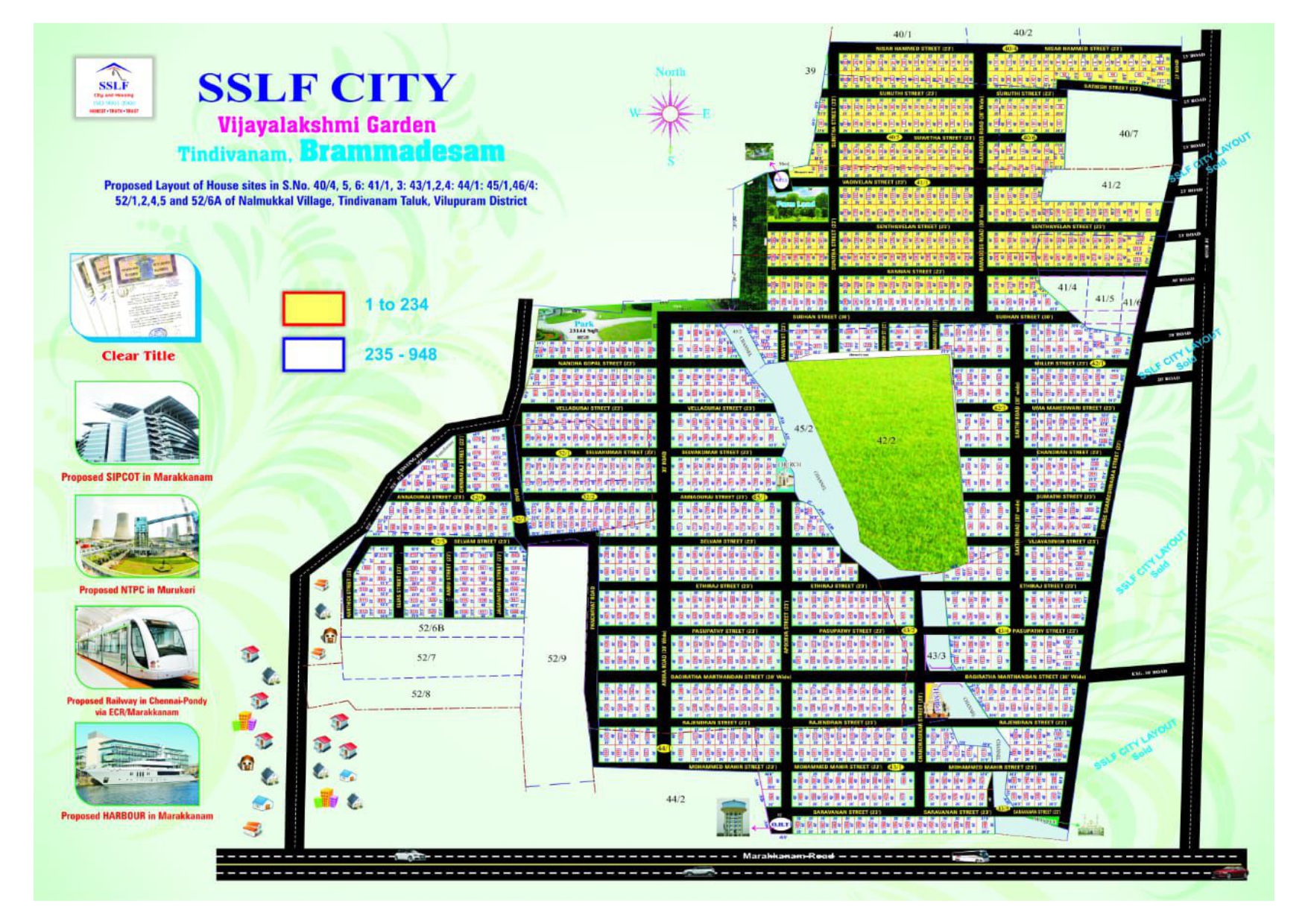 SSLF Vijayalakshmi Garden Layout Plan